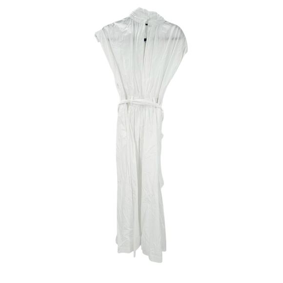 Derek Lam 10 Crosby Celeste Wrap Dress Cap Sleeve in White Size 4 NWT - Picture 11 of 13